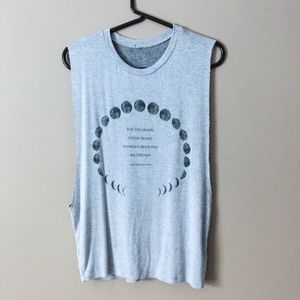 moon phases muscle tee - Truly Madly Deeply
